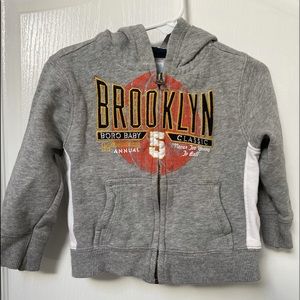Old Navy Brooklyn zip up hoodie 2T